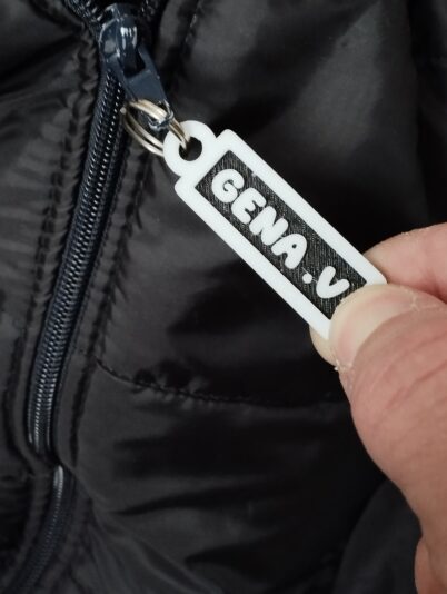 Zipper strip - black jacket