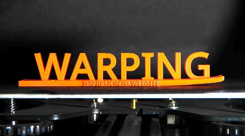 warping levantamiento de esquinas deformación cracking-errores y fallas impresión 3d