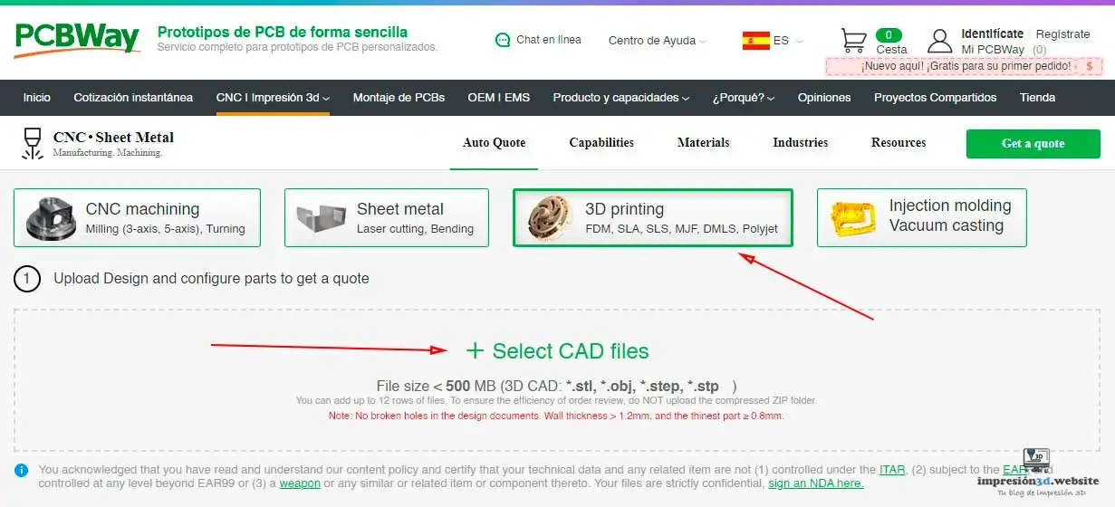 Prototipado rápido PCBWay