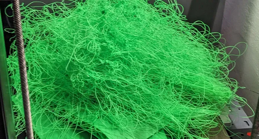 Recycle 3d printing errors